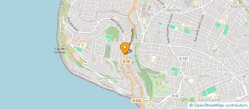 localisation de l'entreprise PRESSING VITANVAL à SAINTE-ADRESSE
