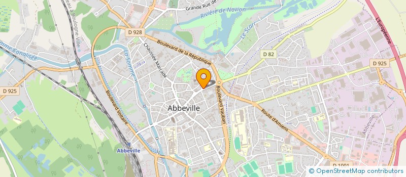 localisation de l'entreprise PRESSING VITNET à ABBEVILLE