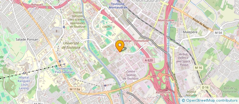 localisation de l'entreprise PRESSION PARTIELLE - SOAC  TOULOUSE