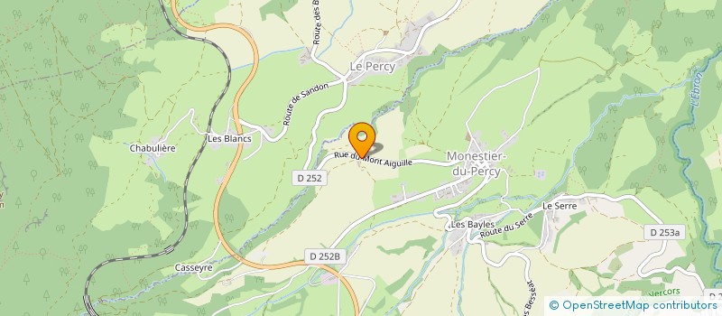 localisation de l'entreprise PRESSOIR DU TRIEVES  MONESTIER-DU-PERCY