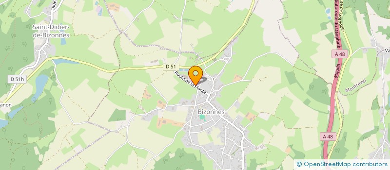 localisation de l'entreprise PRESSOIR DURAND  BIZONNES