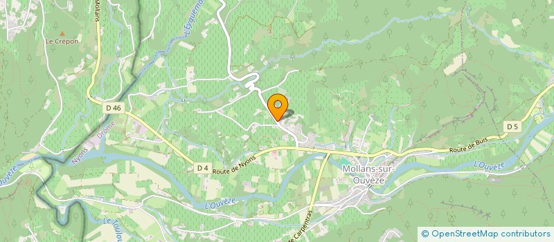 localisation de l'entreprise PRESSOIRS ET ALAMBICS  MOLLANS-SUR-OUVEZE