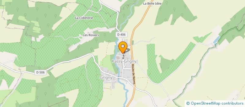 localisation de l'entreprise PRESSOIRS ROGGE à PASSY-GRIGNY