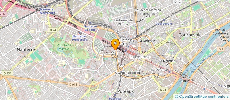 localisation de l'entreprise PRESSRELATIONS FRANCE  PUTEAUX