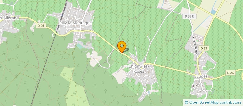 localisation de l'entreprise PRESSURAGES SERVICES à CHIGNY-LES-ROSES