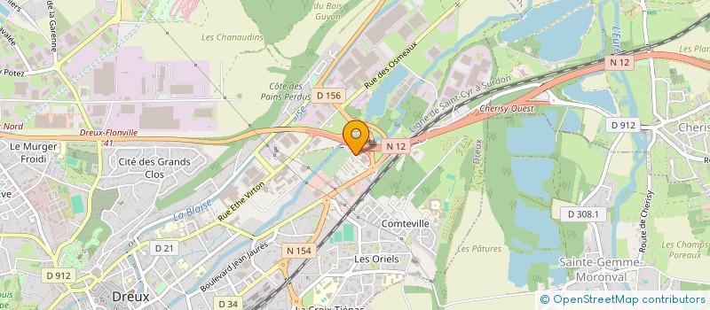 localisation de l'entreprise PREST à DREUX