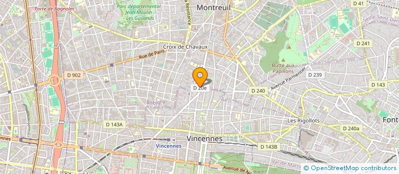 localisation de l'entreprise PREST'ACTIONS à MONTREUIL