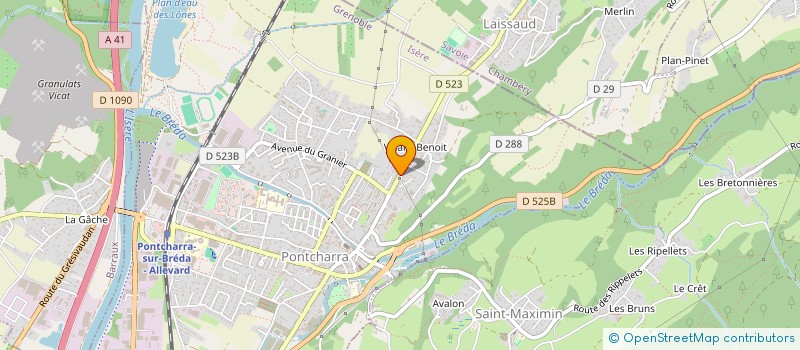 localisation de l'entreprise PREST'AD  PONTCHARRA