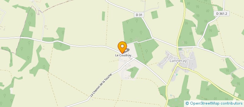 localisation de l'entreprise PREST-AGRI 28 à SAINT-DENIS-LANNERAY