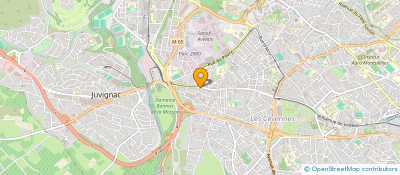 localisation de l'entreprise PREST-AGRI à MONTPELLIER
