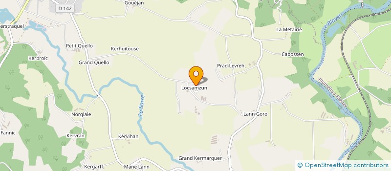 localisation de l'entreprise PREST AGRI LE ROUZIC  PLUMELIAU-BIEUZY