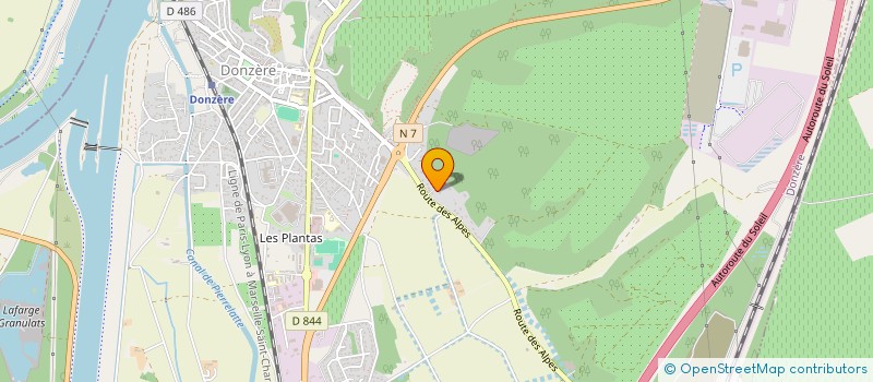 localisation de l'entreprise PREST'AIR SERVICE  DONZERE