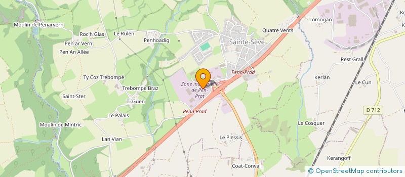 localisation de l'entreprise PREST'ASPI  SAINTE-SEVE