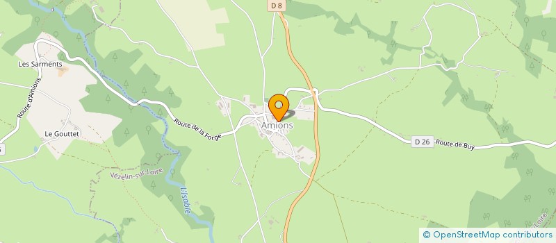 localisation de l'entreprise PREST'HOME  VEZELIN-SUR-LOIRE