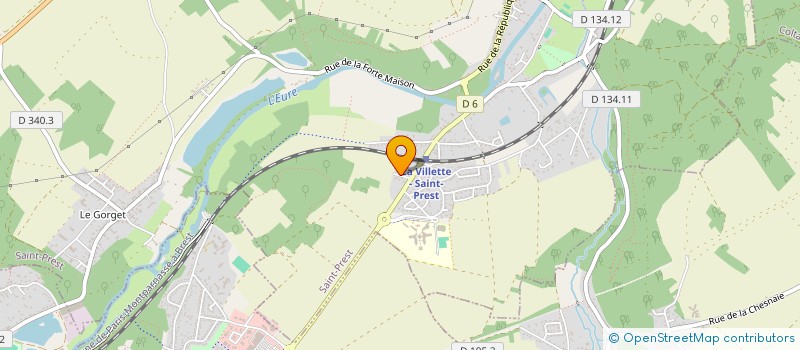 localisation de l'entreprise PREST'IGE à SAINT-PREST