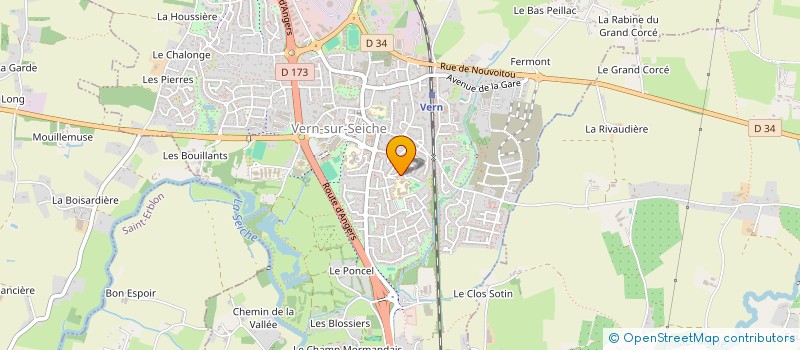 localisation de l'entreprise PREST-IMMO  VERN-SUR-SEICHE