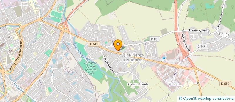 localisation de l'entreprise PREST' MECA  SAINT-PARRES-AUX-TERTRES