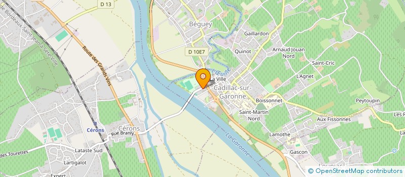 localisation de l'entreprise PREST-SERVICES à CADILLAC-SUR-GARONNE