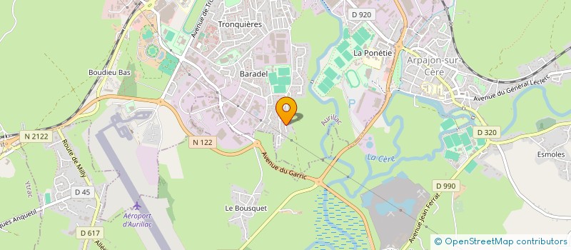 localisation de l'entreprise PRESTA 15 à AURILLAC