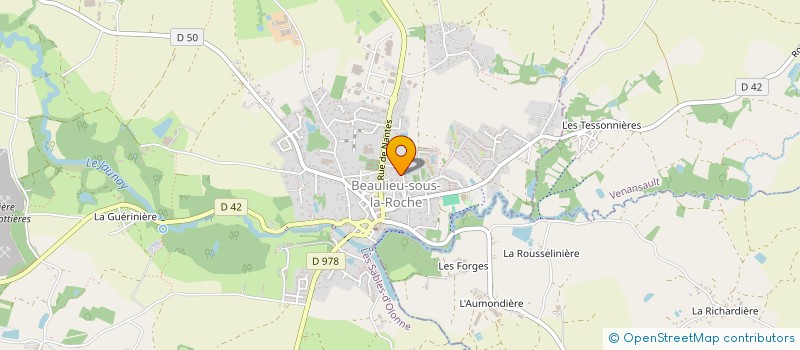 localisation de l'entreprise PRESTA 85  BEAULIEU-SOUS-LA-ROCHE