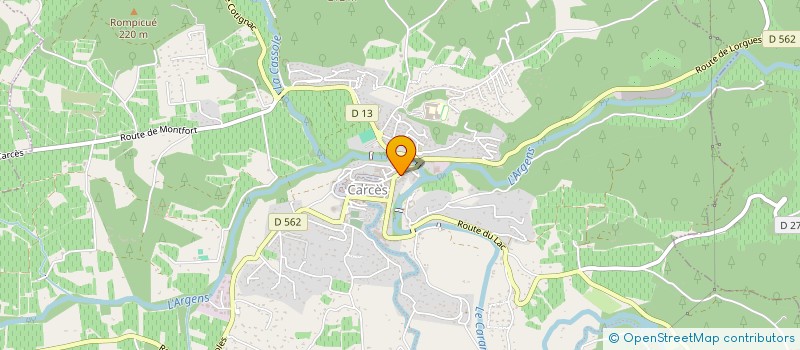 localisation de l'entreprise PRESTA  CARCES