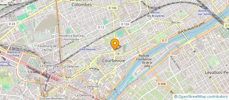 localisation de l'entreprise PRESTA BAT à COURBEVOIE