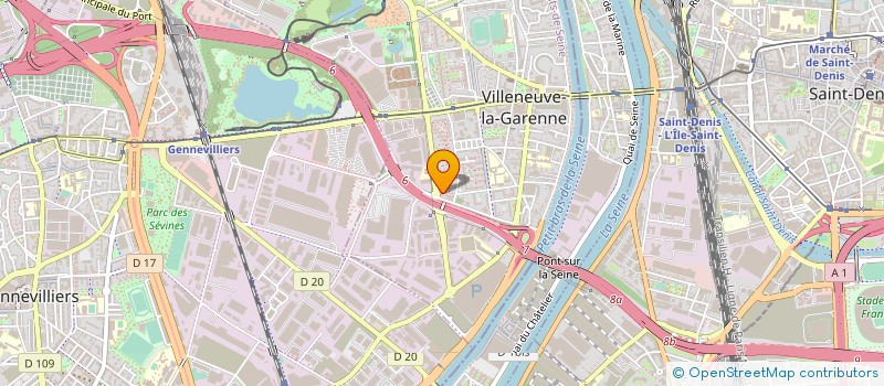 localisation de l'entreprise PRESTA BATIMENT  VILLENEUVE-LA-GARENNE