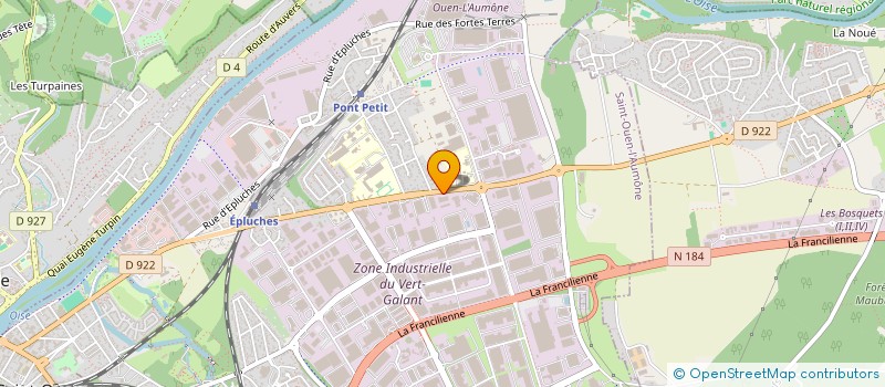 localisation de l'entreprise PRESTA BTP à SAINT-OUEN-L'AUMONE