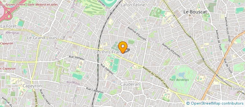 localisation de l'entreprise PRESTA CAP CONCEPT - LES CHEMINS DE LA CONNAISANCE  BORDEAUX