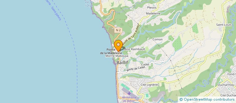 localisation de l'entreprise PRESTA CONFORM' à BOUILLANTE