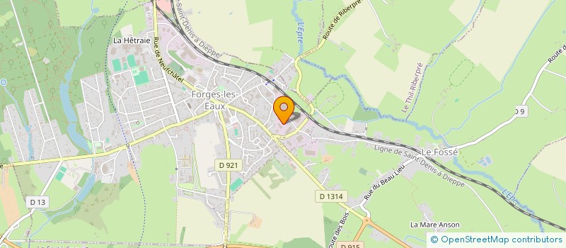 localisation de l'entreprise PRESTA COURROIE INDUSTRIE (PCI)  FORGES-LES-EAUX