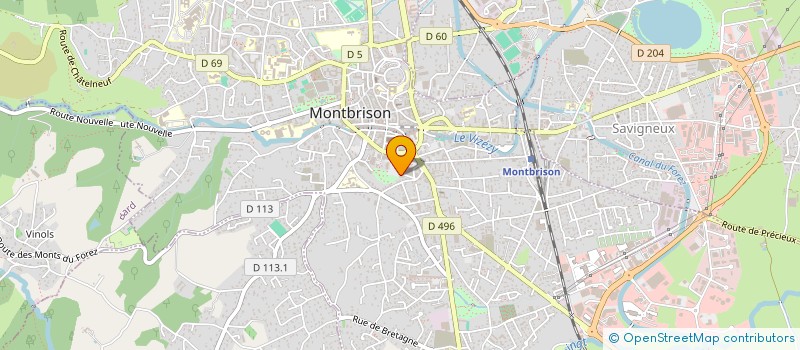localisation de l'entreprise PRESTA-DESOSS  MONTBRISON