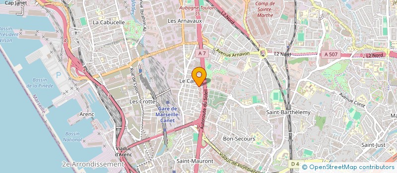 localisation de l'entreprise PRESTA'DOM  MARSEILLE
