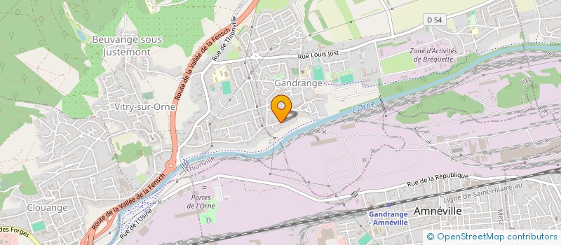 localisation de l'entreprise PRESTA.DOM  GANDRANGE