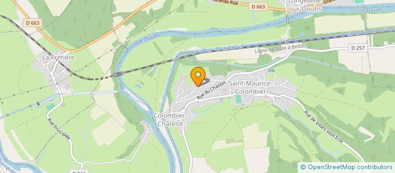 localisation de l'entreprise PRESTA'FERM  SAINT-MAURICE-COLOMBIER
