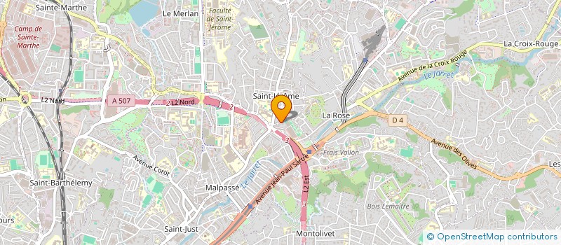 localisation de l'entreprise PRESTA GEST à MARSEILLE