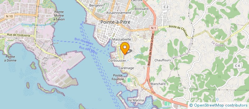 localisation de l'entreprise PRESTA GWA à POINTE-A-PITRE