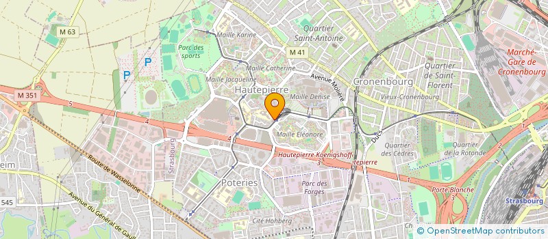 localisation de l'entreprise PRESTA-LAB à STRASBOURG