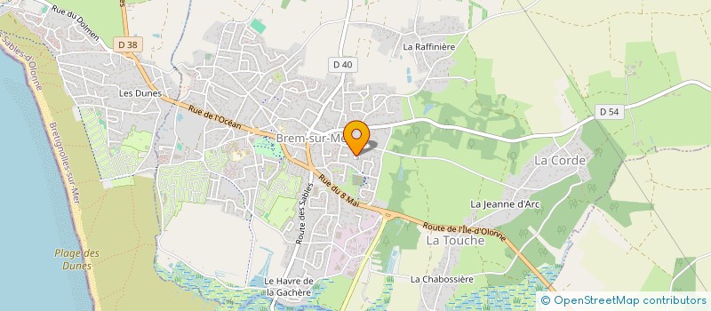 localisation de l'entreprise PRESTA MOBIL  BREM-SUR-MER