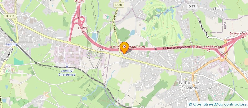 localisation de l'entreprise PRESTA NEGOCE à LA TOUR-DE-SALVAGNY