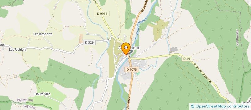 localisation de l'entreprise PRESTA PIN'S à LA FAURIE