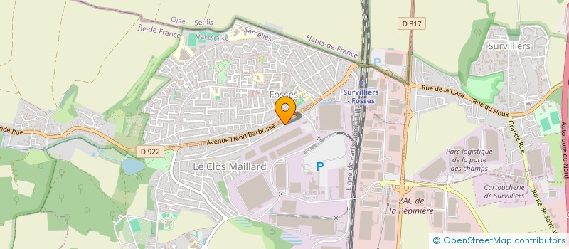 localisation de l'entreprise PRESTA PROD  BEAUCHAMP