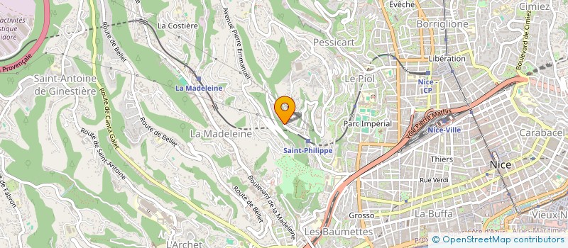 localisation de l'entreprise PRESTA' PUCE à NICE