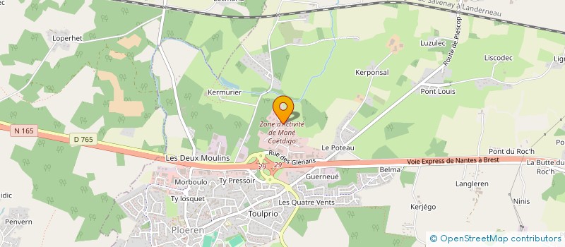 localisation de l'entreprise PRESTA SERVICE à PLOEREN