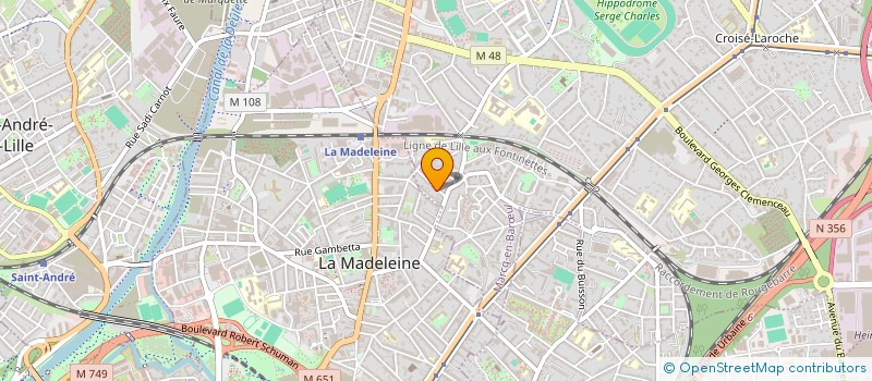 localisation de l'entreprise PRESTA'SERVICES à MARCQ-EN-BARŒUL