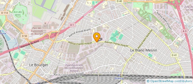 localisation de l'entreprise PRESTA STOCK  LE BLANC-MESNIL