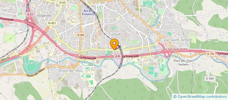 localisation de l'entreprise PRESTA SUD SERVICES à AIX-EN-PROVENCE