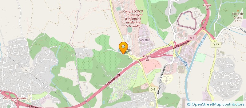 localisation de l'entreprise PRESTA SURE à FREJUS