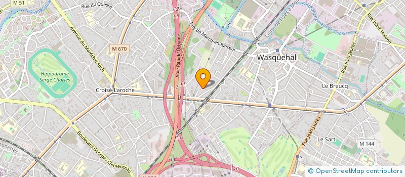 localisation de l'entreprise PRESTA'TEL à WASQUEHAL