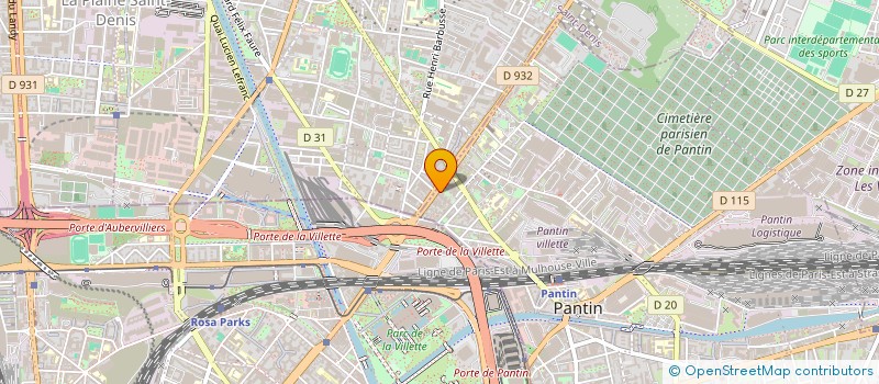 localisation de l'entreprise PRESTA TRANS à PANTIN